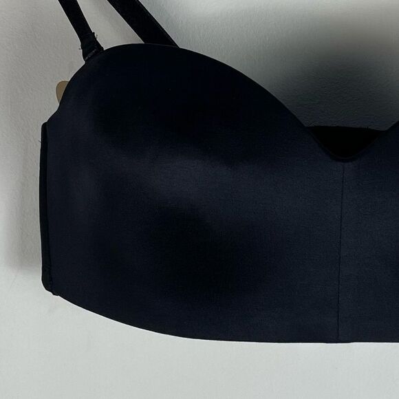 Wacoal 854372 Black Staying Power Strapless Bra Convertible Wire Free Sz 34D NEW - Picture 4 of 16